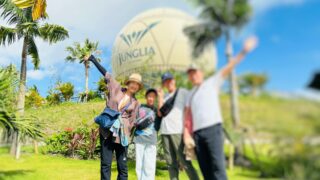 ジャングリア沖縄での家族写真