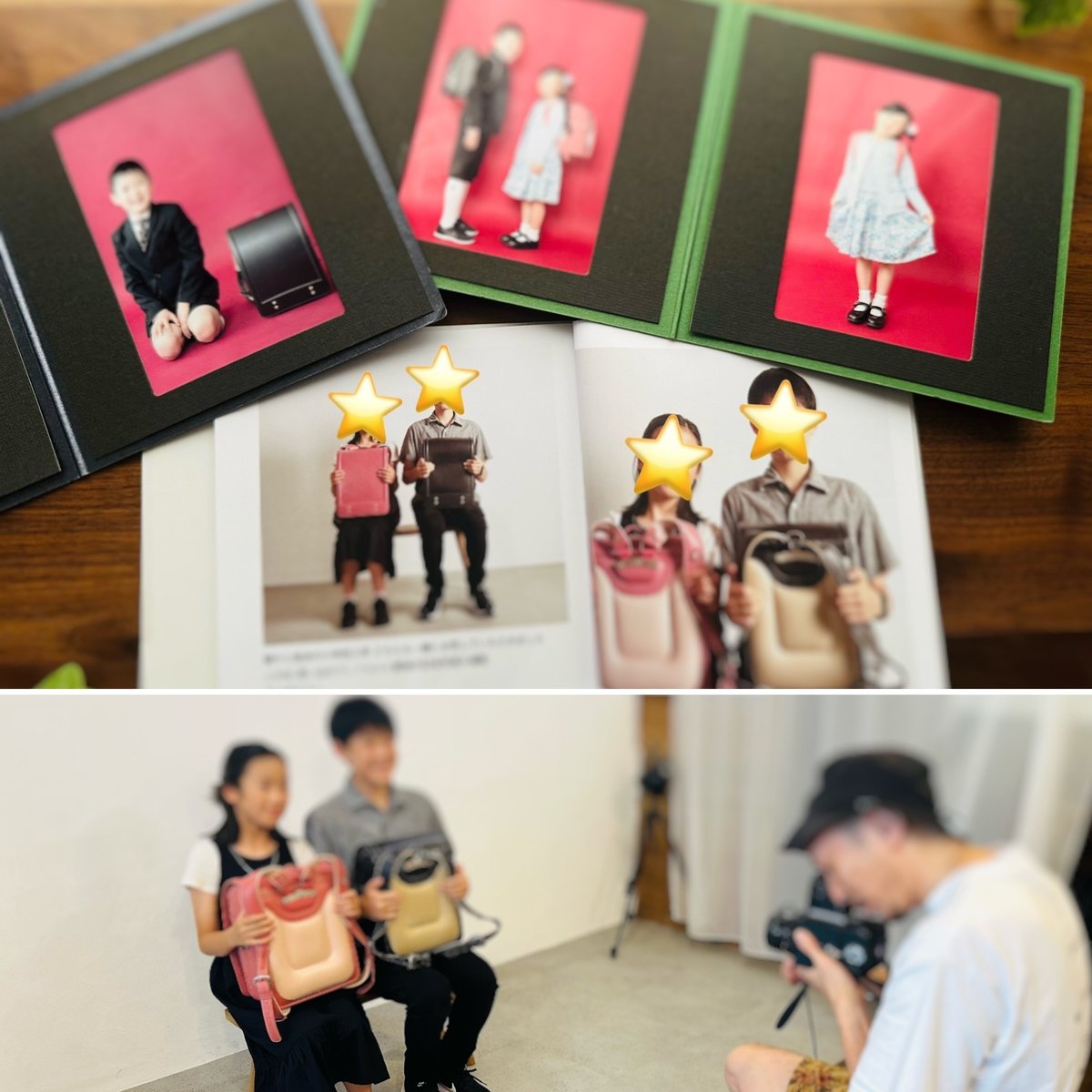 ランドセルとお別れの記念撮影