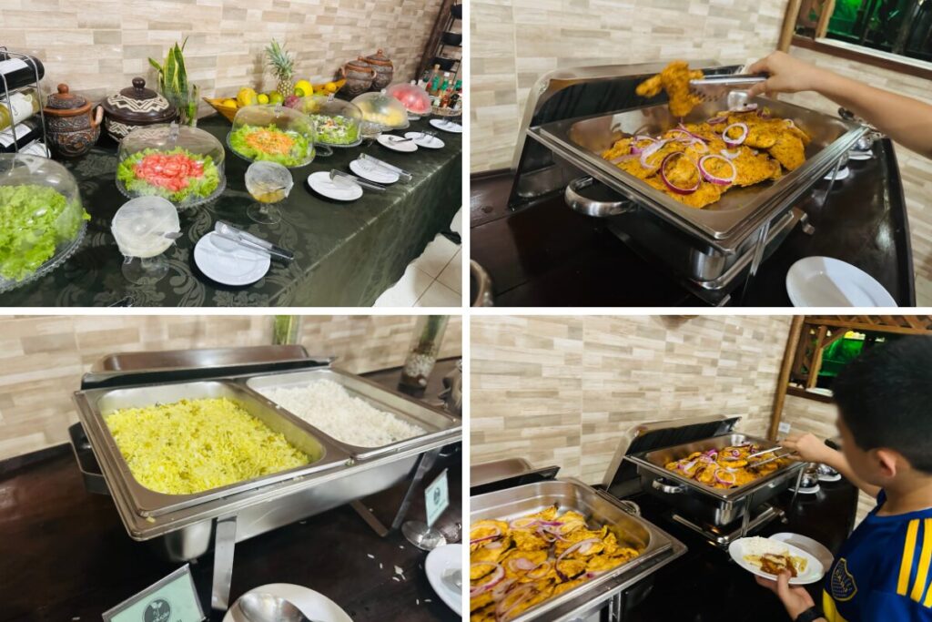 ロッジでいただいたブラジル料理