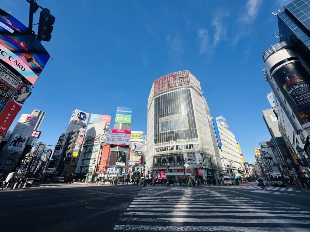 渋谷のスクランブル交差点
