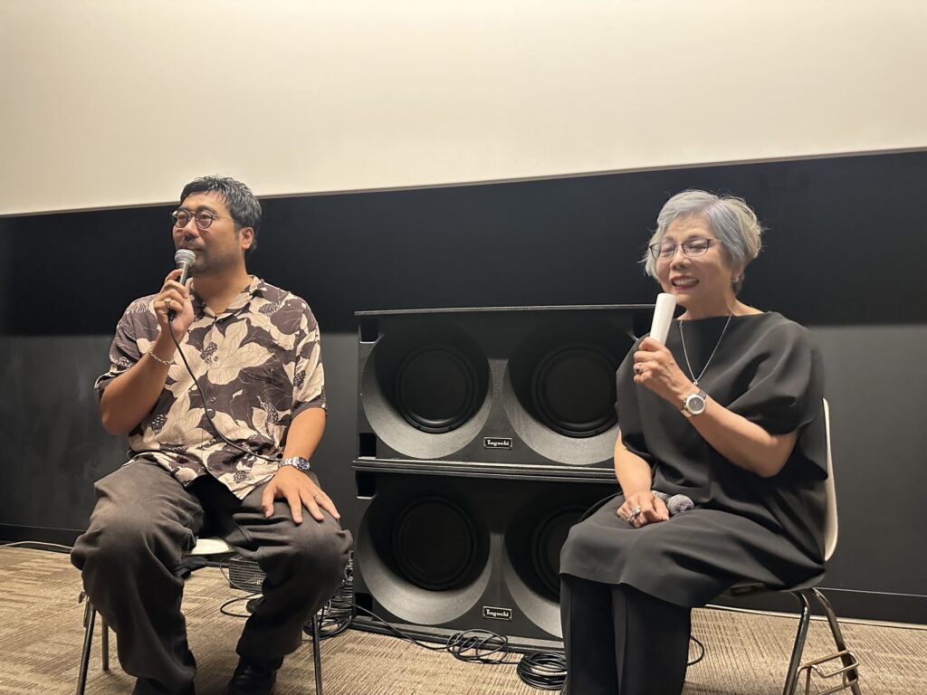 木村太一監督、映画『FUJIKO』のモデルになったお母様のトークショーの様子